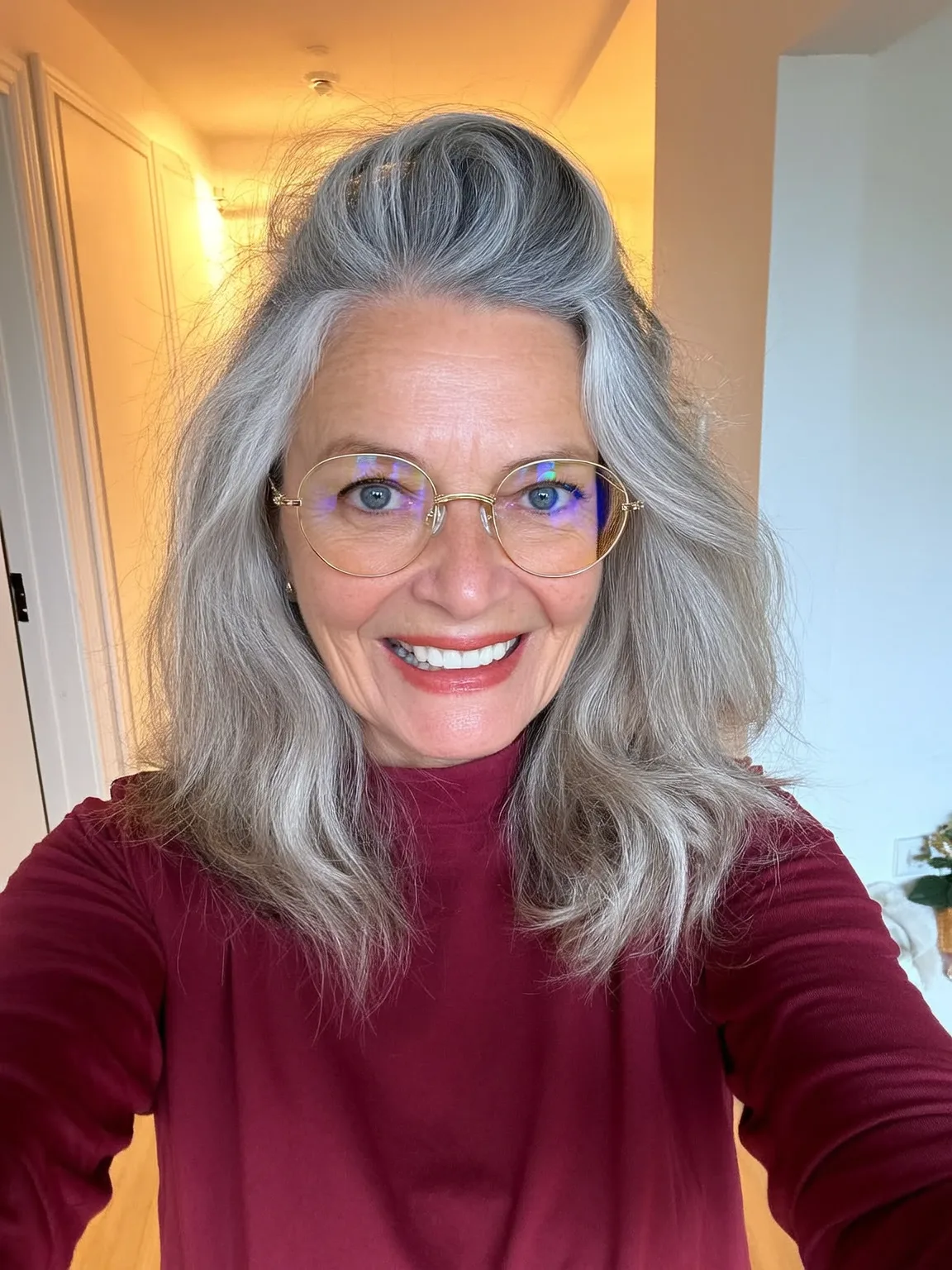 Medium Volume Silver Frost Loose Waves